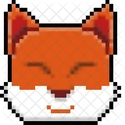 Cute fox  head  Icon