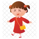 Girl Child Character Icon