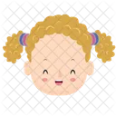 Cute Girl Kid Baby Icon