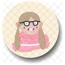 Cute Girl Girl Woman Icon