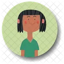 Cute Girl Girl Woman Icon