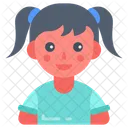Cute Girl Innocent Playing Girl Icon
