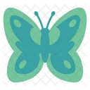 Cute Green Butterfly  Front  Icon