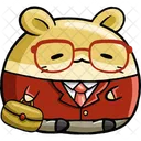 Cute Hamster Businessman  Icon