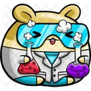Cute Hamster Chemist  Icon