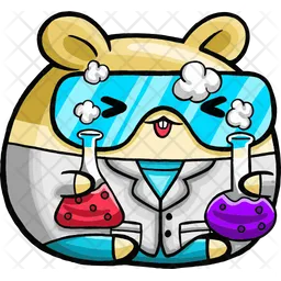 Cute Hamster Chemist  Icon