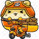 Cute Hamster Courier  Icon