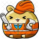 Cute Hamster Engineer  Icon