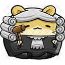 Cute Hamster Judge  Icon