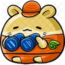 Cute Hamster Lifeguard  Icon