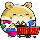 Cute Hamster Shopper  Icon