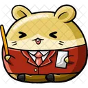 Cute Hamster Teacher  Icon