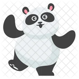 Cute Happy Panda  Icon