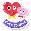 Cute Heart Balloons  Icon