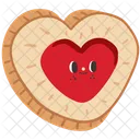 Heart Shaped Cookie Cookie Biscuit Icon