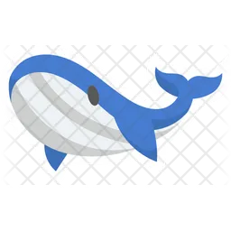 Cute Humpback Whale  Icon