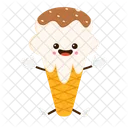 Cute Ice Cream Cone  Icon