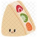 Japanese Fruit Sandwich Sandwich Fruity Icon