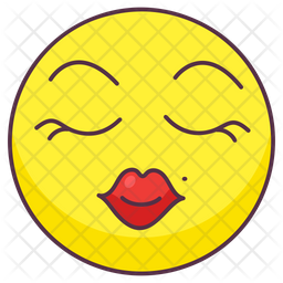 Cute Kissing Emoji Emoji Icon Of Colored Outline Style Available