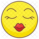 Love Kiss Emoji Love Kiss Expression Emotag Icône