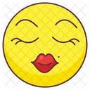 Love Kiss Emoji Love Kiss Expression Emotag Icon