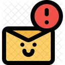 Cute mail caution  Icon