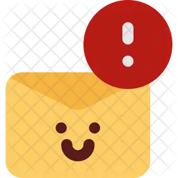 Cute mail caution  Icon