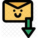 Cute Mail Download Data  Icon