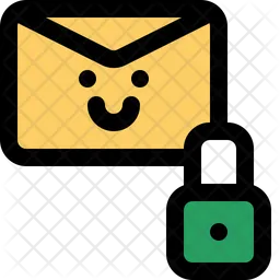 Cute mail padlock  Icon