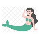 Cute Mermaid  Icon