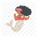 Cute Mermaid Girl Icon