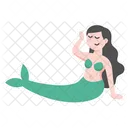 Cute Mermaid  Icon
