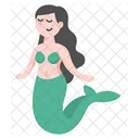 Cute Mermaid  Icon