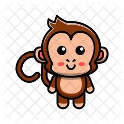 Cute Monkey  Icon
