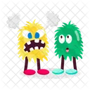 Graffiti Stickers Cute Smiles Cartoon Expression Icon