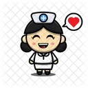 Cute Nurse  Icon
