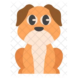 Cute Orange Dog  Icon