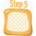 Cute orange form for step five  Icon