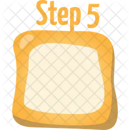 Cute orange form for step five  Icon