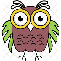 Cute Owl Icon Of Colored Outline Style Available In Svg Png Eps Ai Icon Fonts