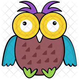 Cute Owl Icon Of Colored Outline Style Available In Svg Png Eps Ai Icon Fonts