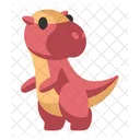 Dino Sticker Cute Pachycephalosaurus Icon