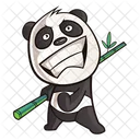 Cute panda feeling excited  Icon