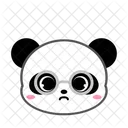 Cute Panda Nerd  Icon