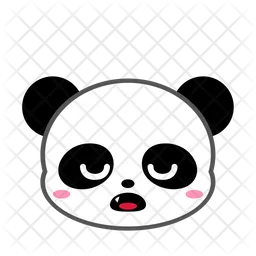 Cute Panda Sleep Emoji Icon