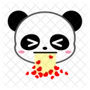 Panda Vomitting Heart Icon