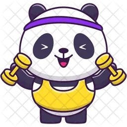 Cute Panda Workout  Icon