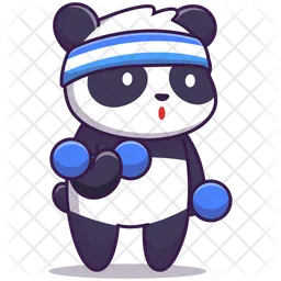 Cute Panda Workout  Icon