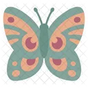 Cute Pastel Green Butterfly  Front  Icon