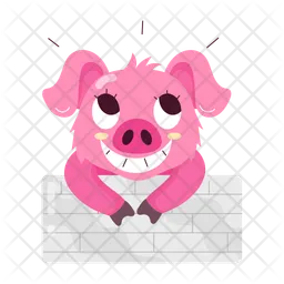 Cute Pig  Icon